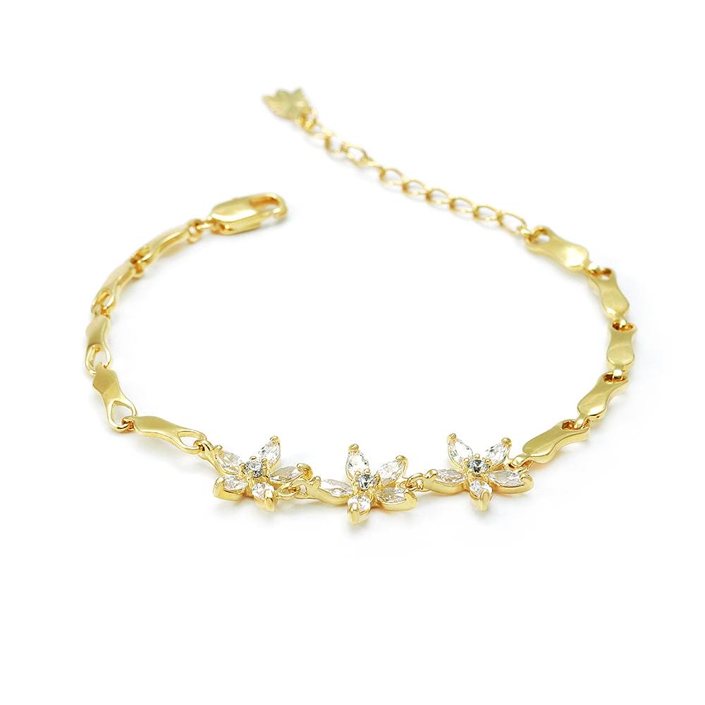 Pulseira Flor Triplo Luxo SL06 手链