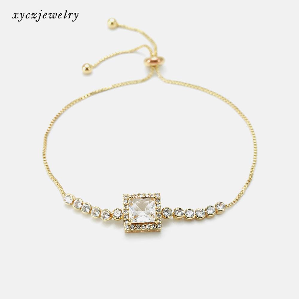 Pulseira Delicada Quadrado Lapidado XYS100382手链