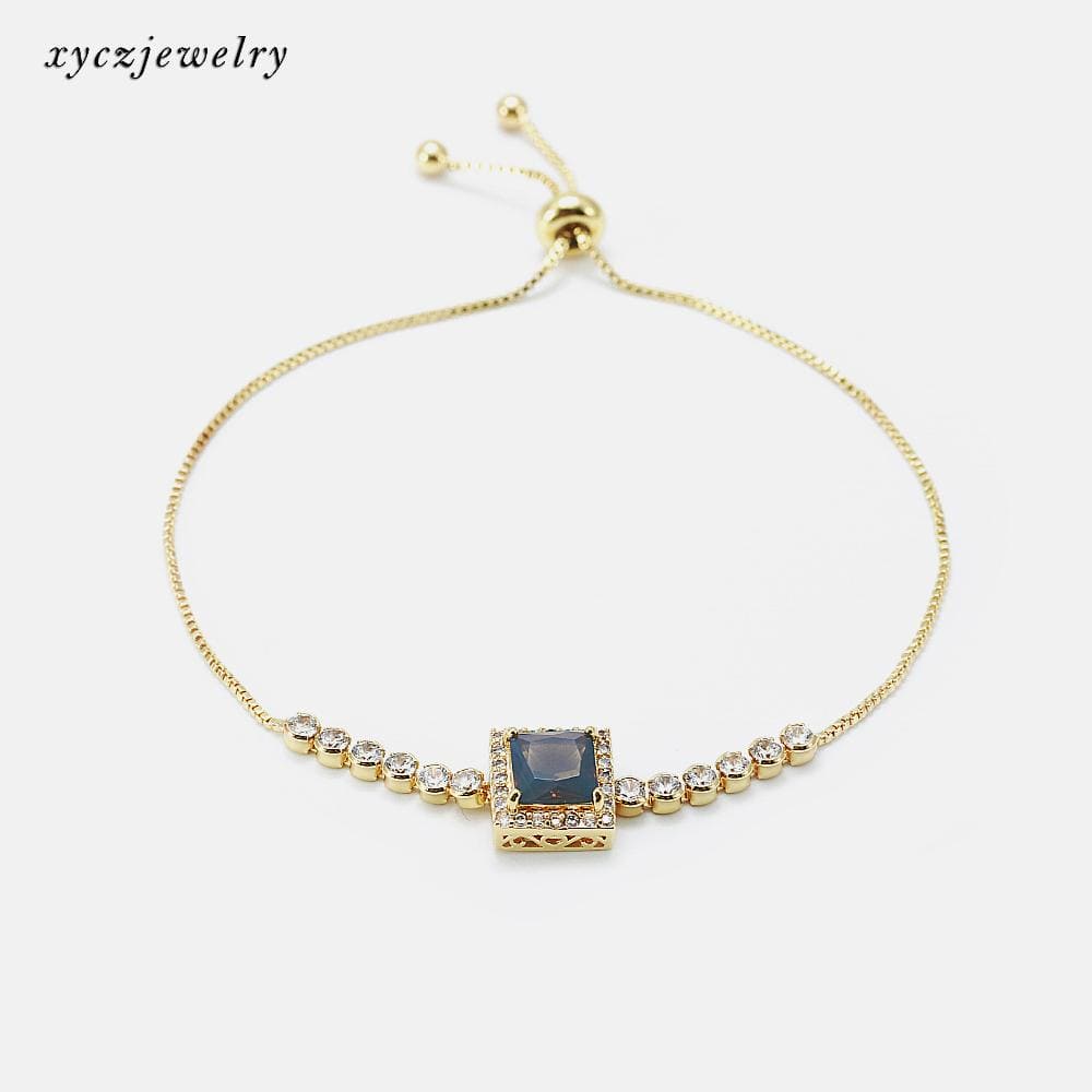 Pulseira Delicada Quadrado Lapidado XYS100382手链