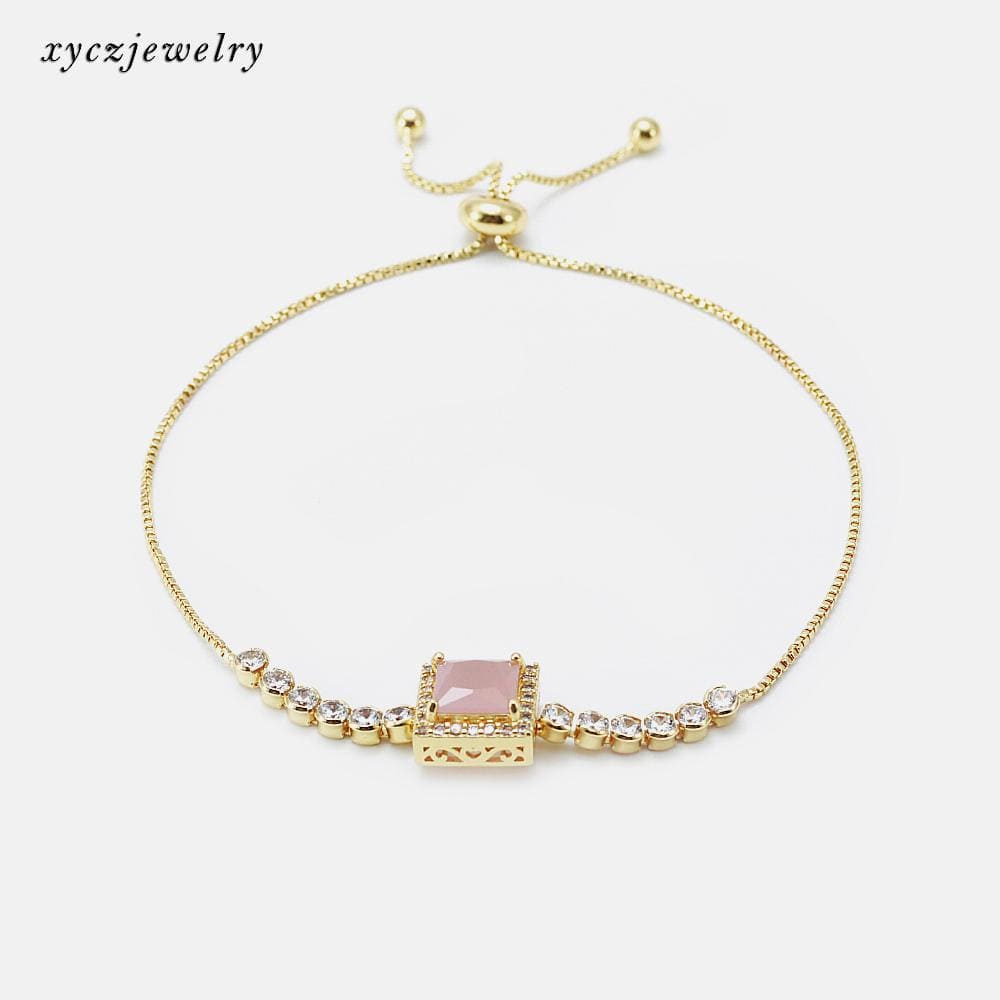 Pulseira Delicada Quadrado Lapidado XYS100382手链