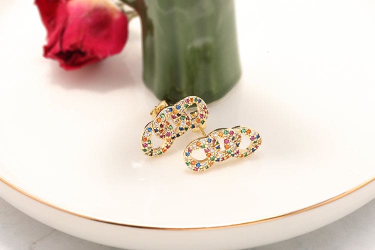 DESC - Brinco Aros Entrelaçados XYE103152