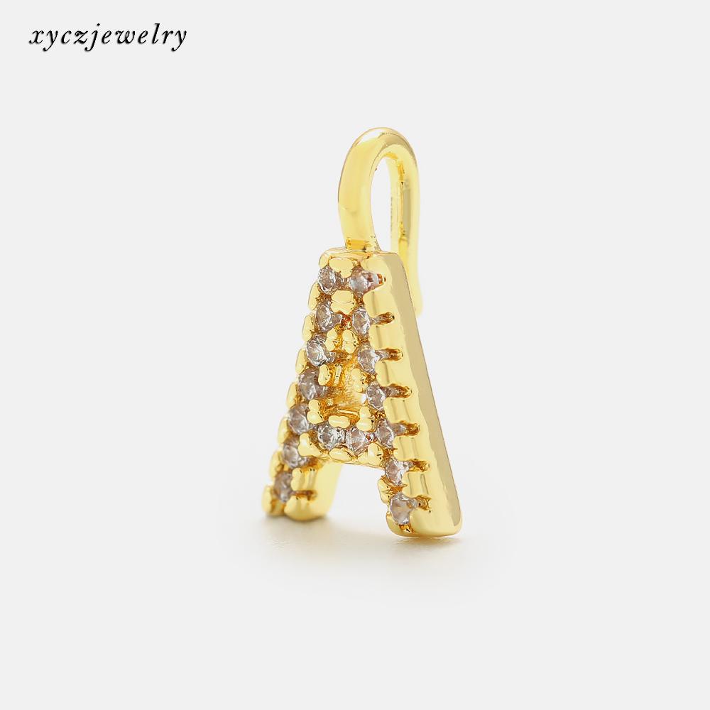 DIY Pingente 26 letra cravejada XYPJ100450 VENDIDO SEPARADAMENTE