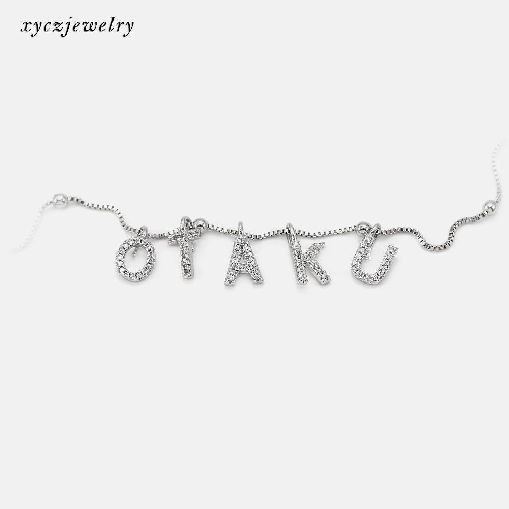 DIY Pingente 26 letra cravejada XYPJ100450 VENDIDO SEPARADAMENTE