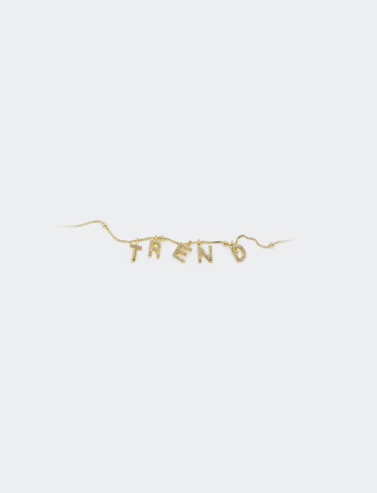 DIY Pingente 26 letra cravejada XYPJ100450 VENDIDO SEPARADAMENTE