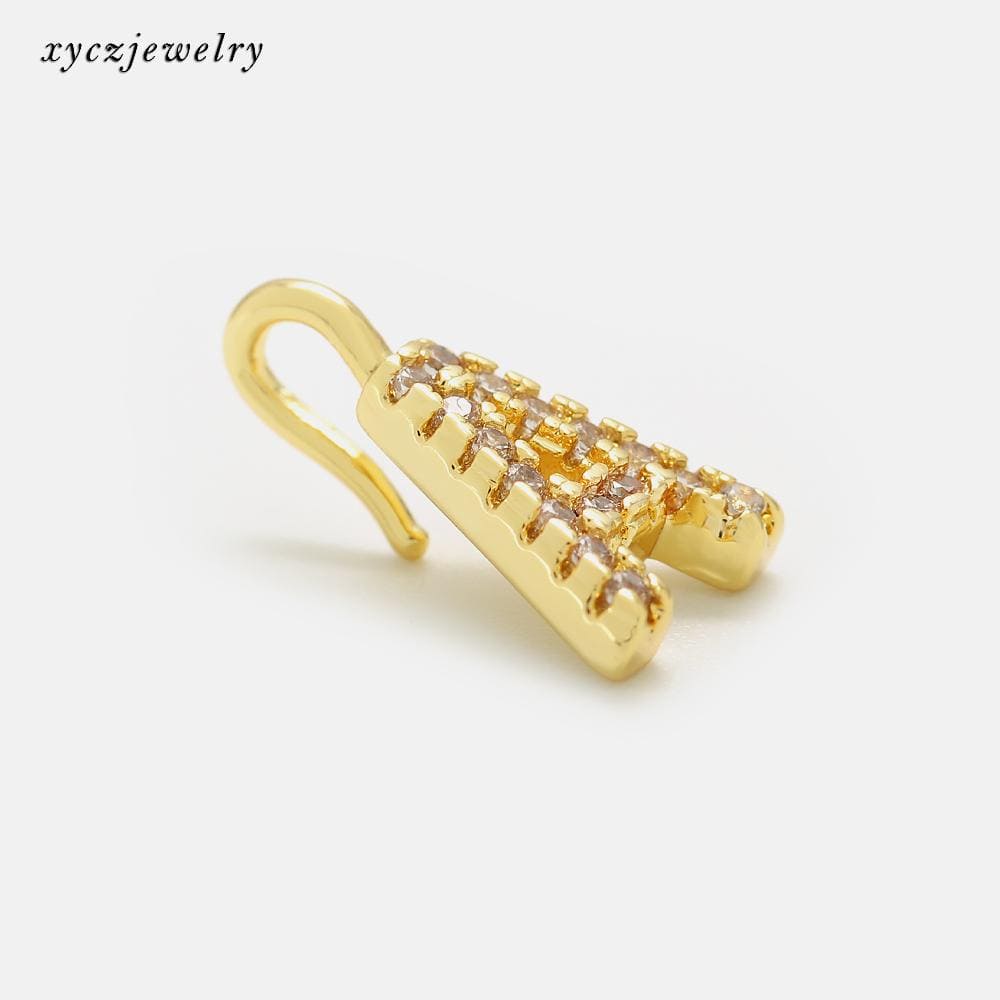 DIY Pingente 26 letra cravejada XYPJ100450 VENDIDO SEPARADAMENTE