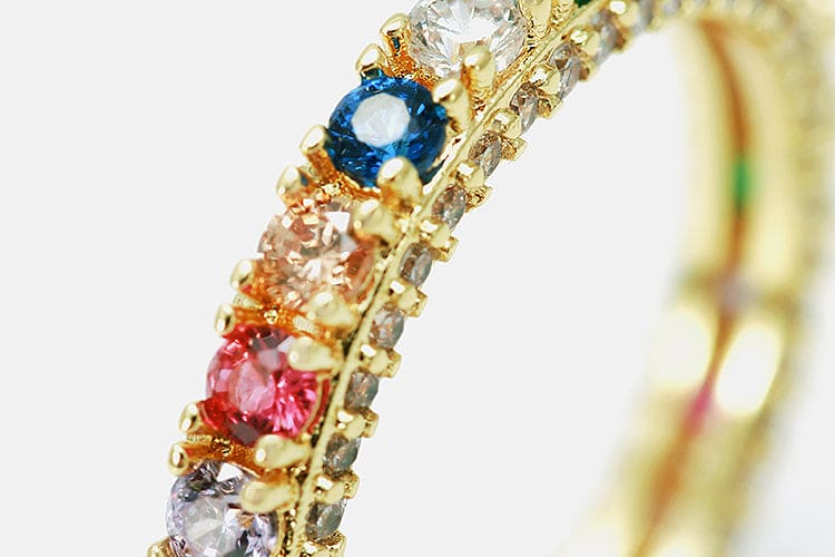 Anel fino Colorido XYR103209