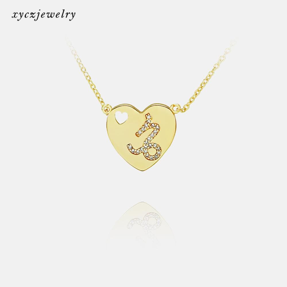 DESC-Colar coração signo - Capricórnio XYN100302