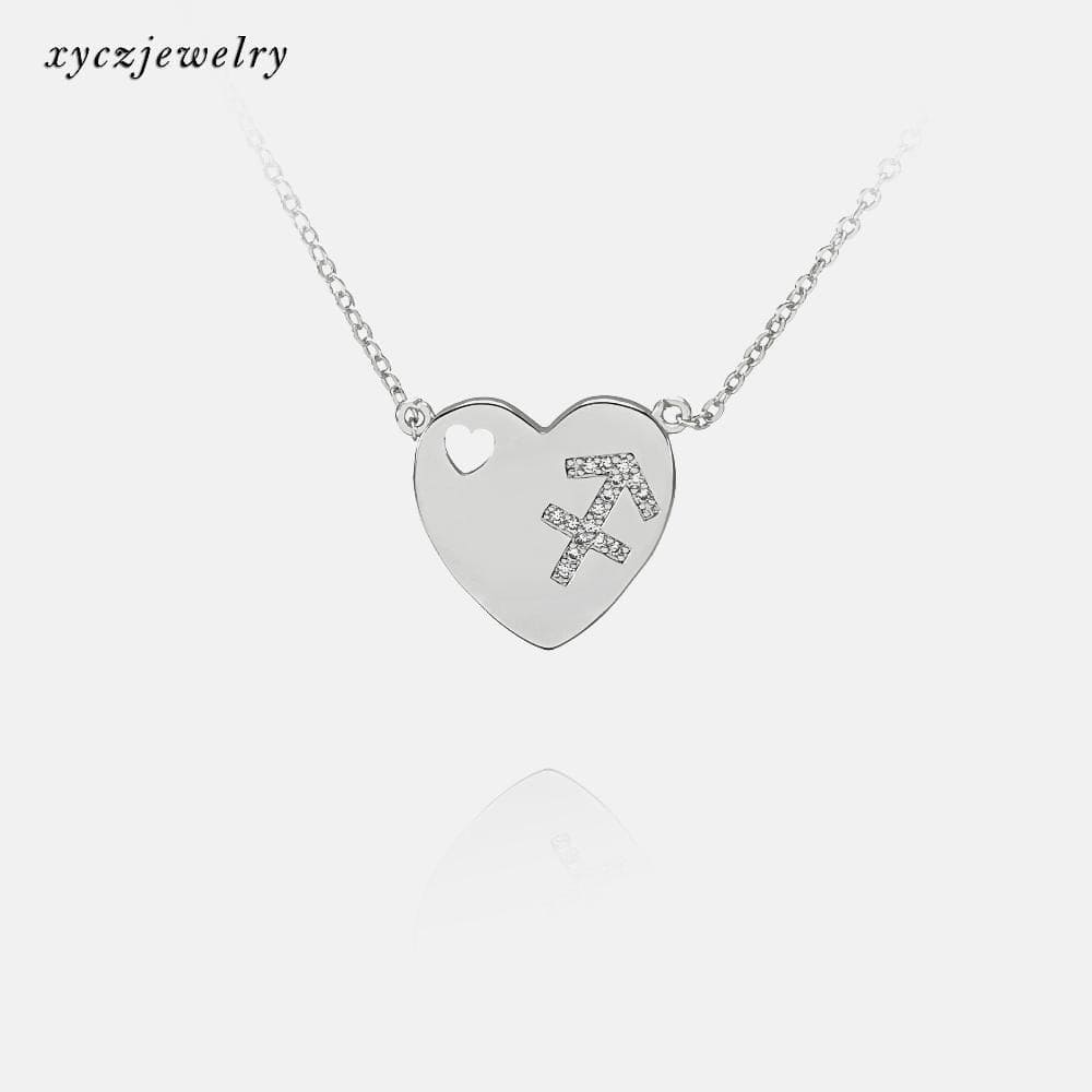 DESC- Colar coração signo - Sagitário XYN100301 项链