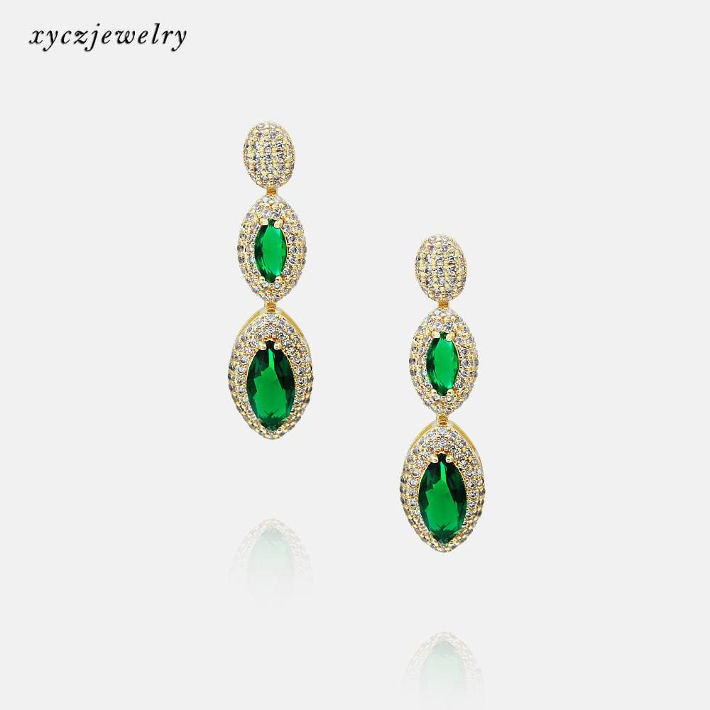 Brinco Tear Drop Cravejado XYS100483 耳环 VENDIDO SEPARADAMENTE