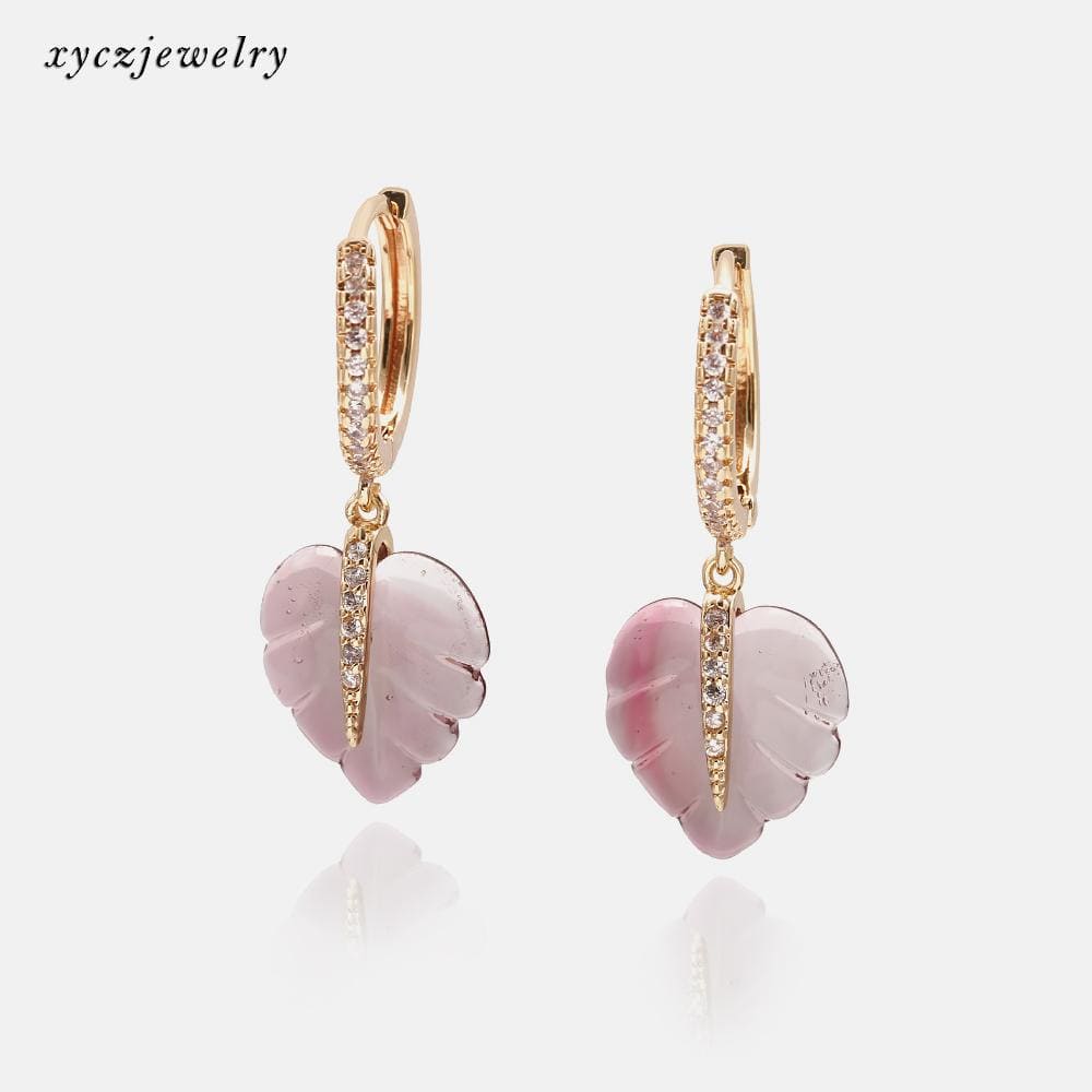 DESC Brinco Argolinha Folha XYE103495