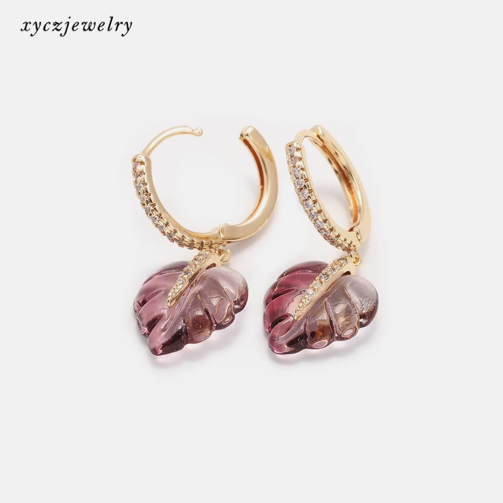 DESC Brinco Argolinha Folha XYE103495