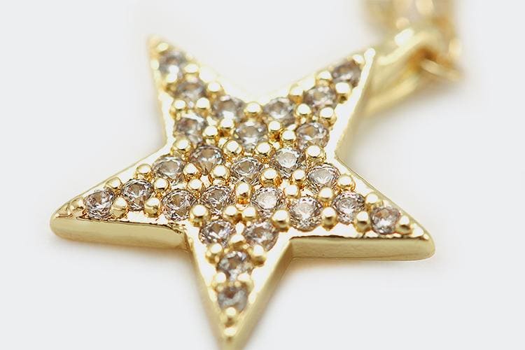 DIY Pingente estrela cravejada XYE102727 VENDIDO SEPARADAMENTE