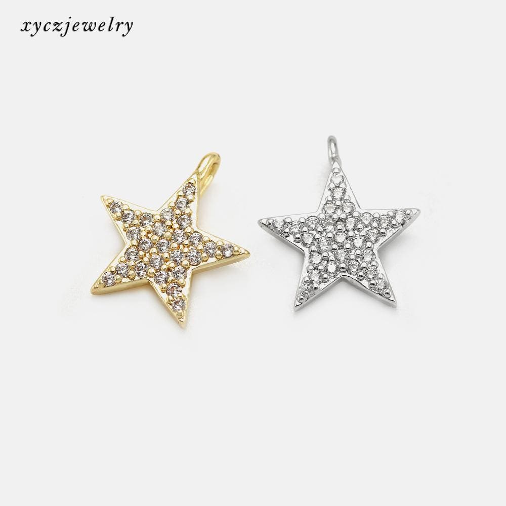 DIY Pingente estrela cravejada XYE102727 VENDIDO SEPARADAMENTE