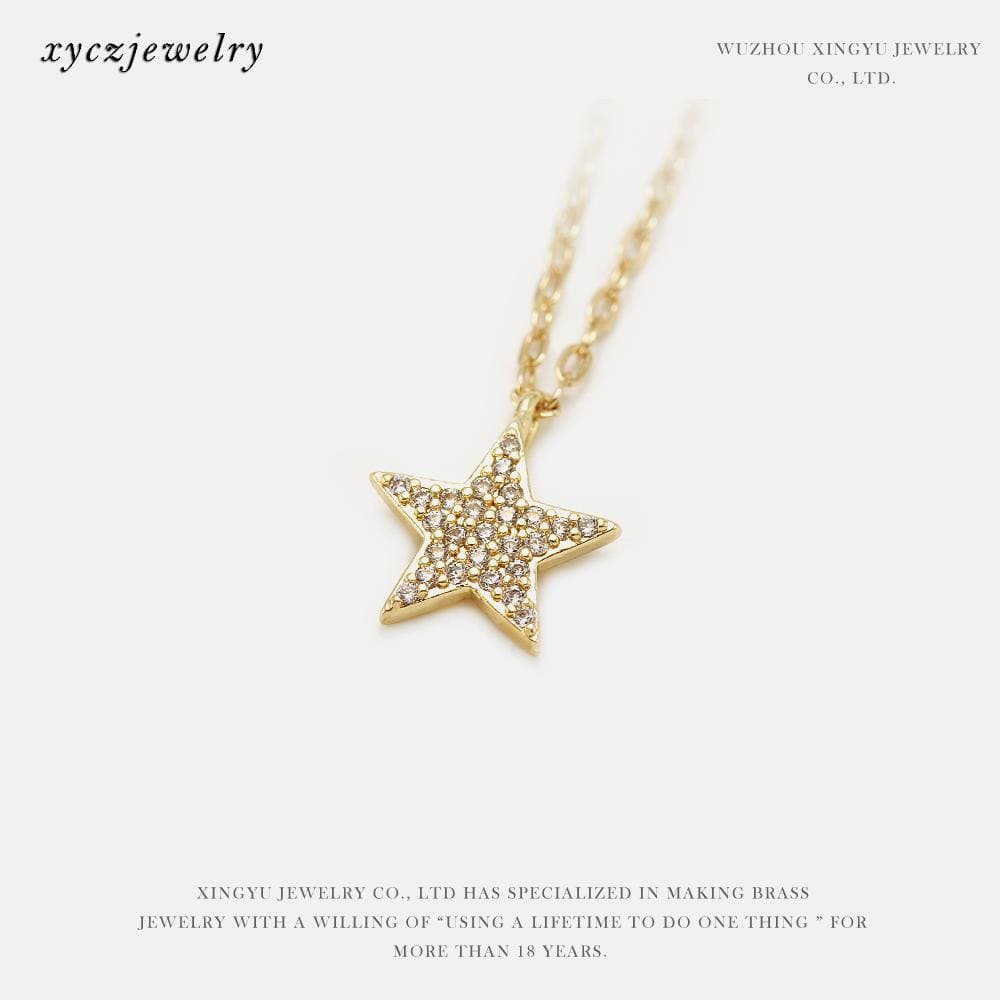 DIY Pingente estrela cravejada XYE102727 VENDIDO SEPARADAMENTE