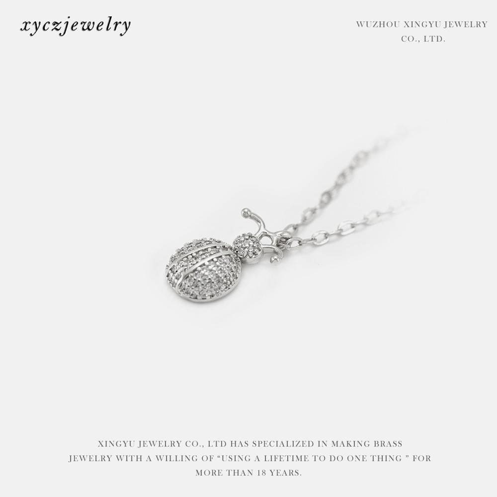 DIY Pingente joaninha cravejado XYE103498 VENDIDO SEPARADAMENTE