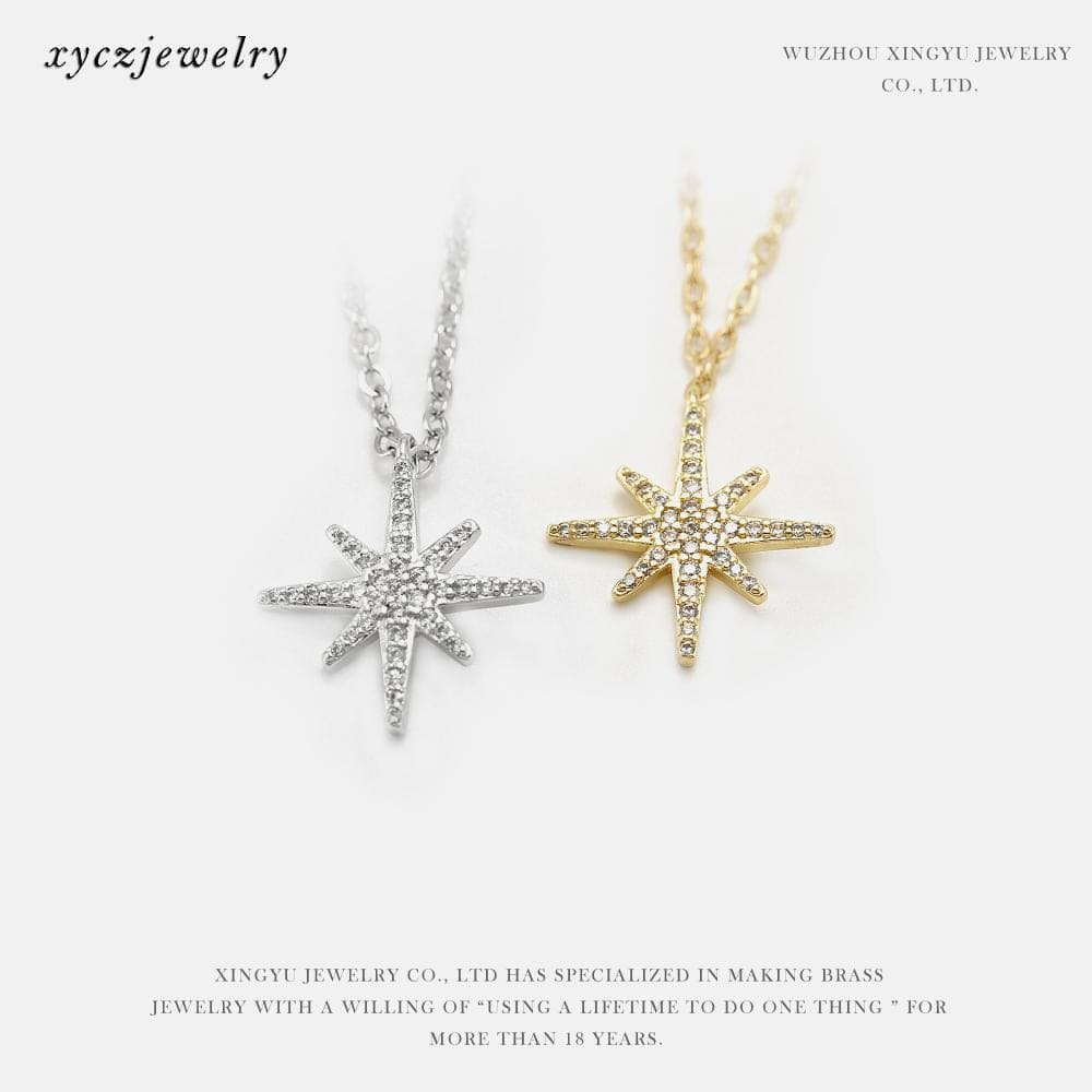 DIY Pingente Estrela 8 pontas XYE103105