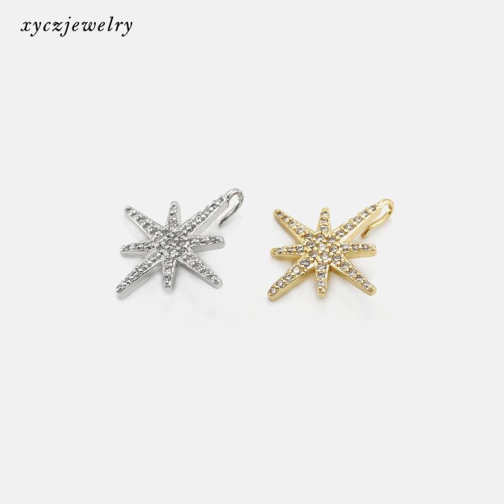 DIY Pingente Estrela 8 pontas XYE103105