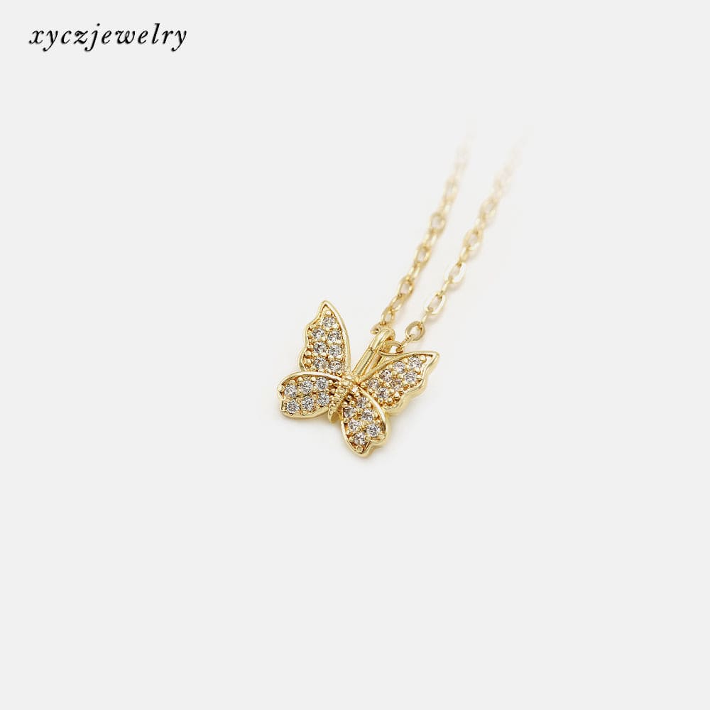 Pingente borboleta cravejado no atacado