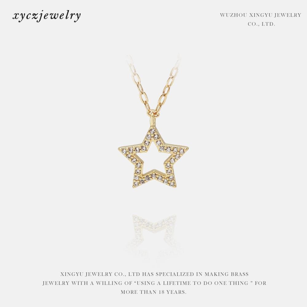 DIY Pingente Estrela vazada borda XYS100775 VENDIDO SEPARADAMENTE