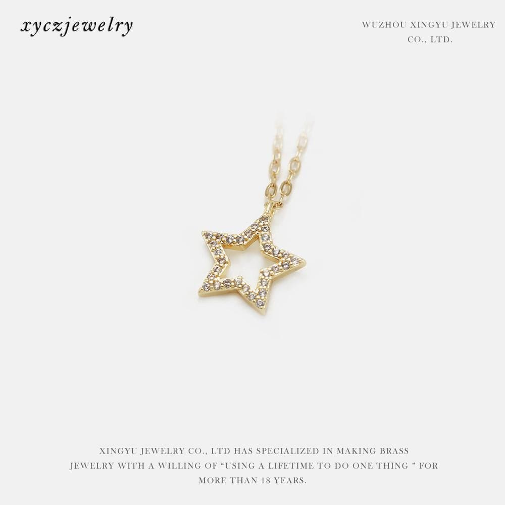 DIY Pingente Estrela vazada borda XYS100775 VENDIDO SEPARADAMENTE