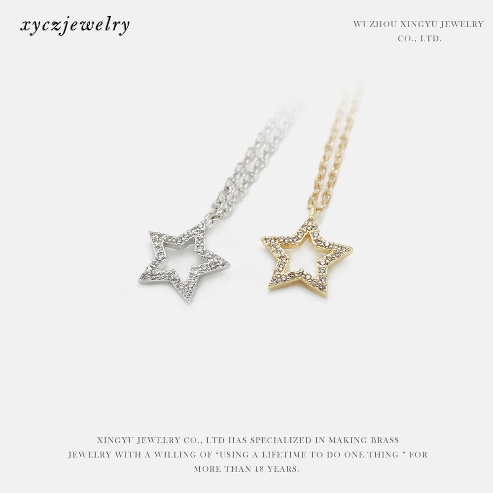 DIY Pingente Estrela vazada borda XYS100775 VENDIDO SEPARADAMENTE