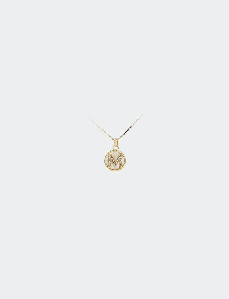 + Pingente Letra na Pedra Shell XYE102904 26个字母配件-pendant accesoories - Xingyu