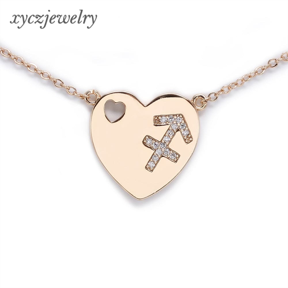 DESC- Colar coração signo - Sagitário XYN100301 项链