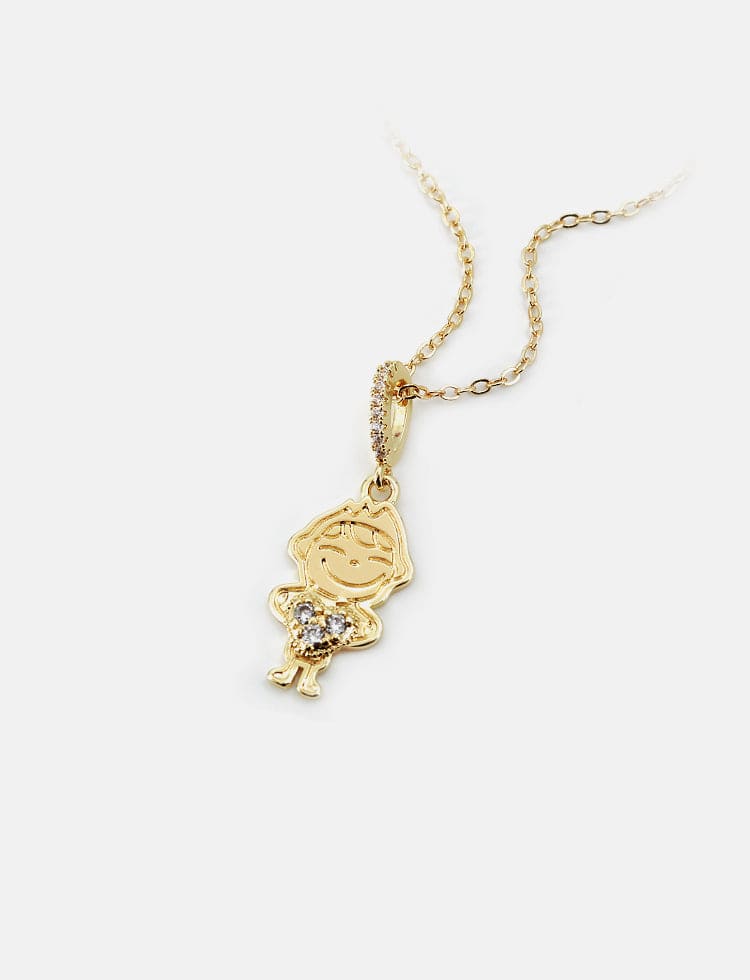 Colar corrente + pingente menino/ menina XYP101778 VENDIDO SEPARADAMENTE