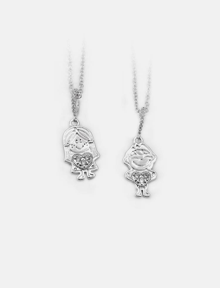 Colar corrente + pingente menino/ menina XYP101778 VENDIDO SEPARADAMENTE