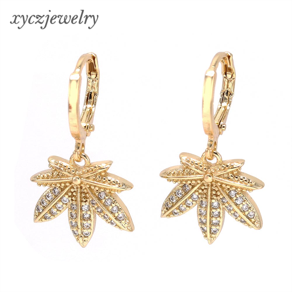 Brinco Folha Palmeira XYE103127 earring