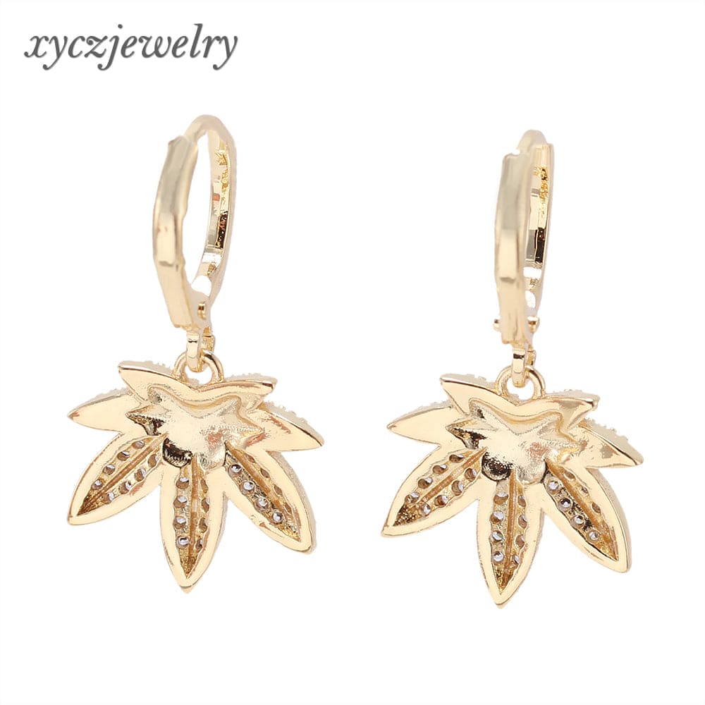 Brinco Folha Palmeira XYE103127 earring