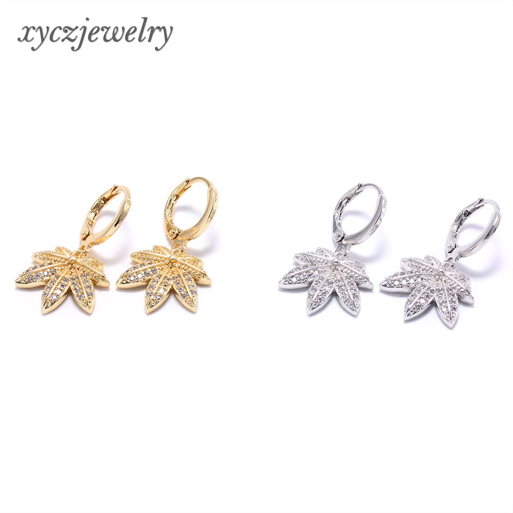 Brinco Folha Palmeira XYE103127 earring