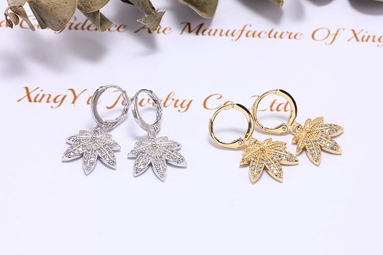 Brinco Folha Palmeira XYE103127 earring
