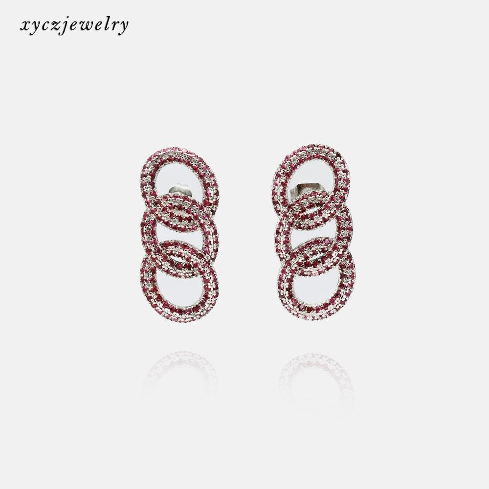 Brinco Elos Cravejados XYE103843