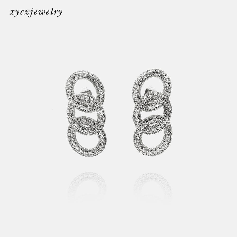 Brinco Elos Cravejados XYE103843