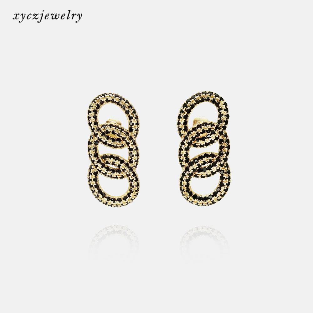 Brinco Elos Cravejados XYE103843