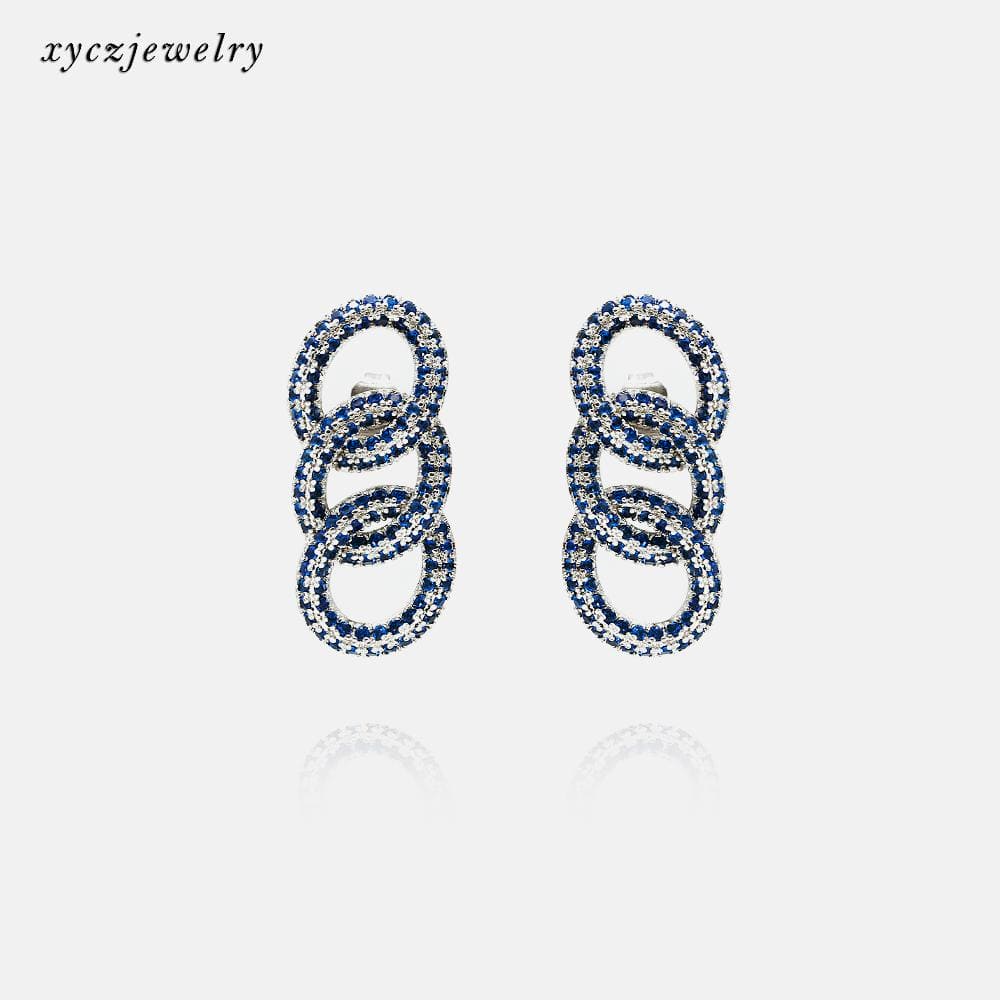 Brinco Elos Cravejados XYE103843