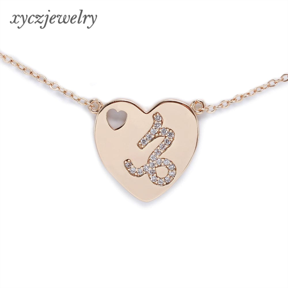 DESC-Colar coração signo - Capricórnio XYN100302