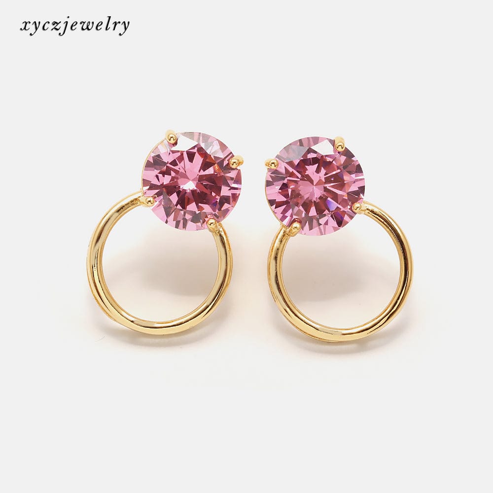 Brinco Argola Frontal Ponto de Luz XYE103376