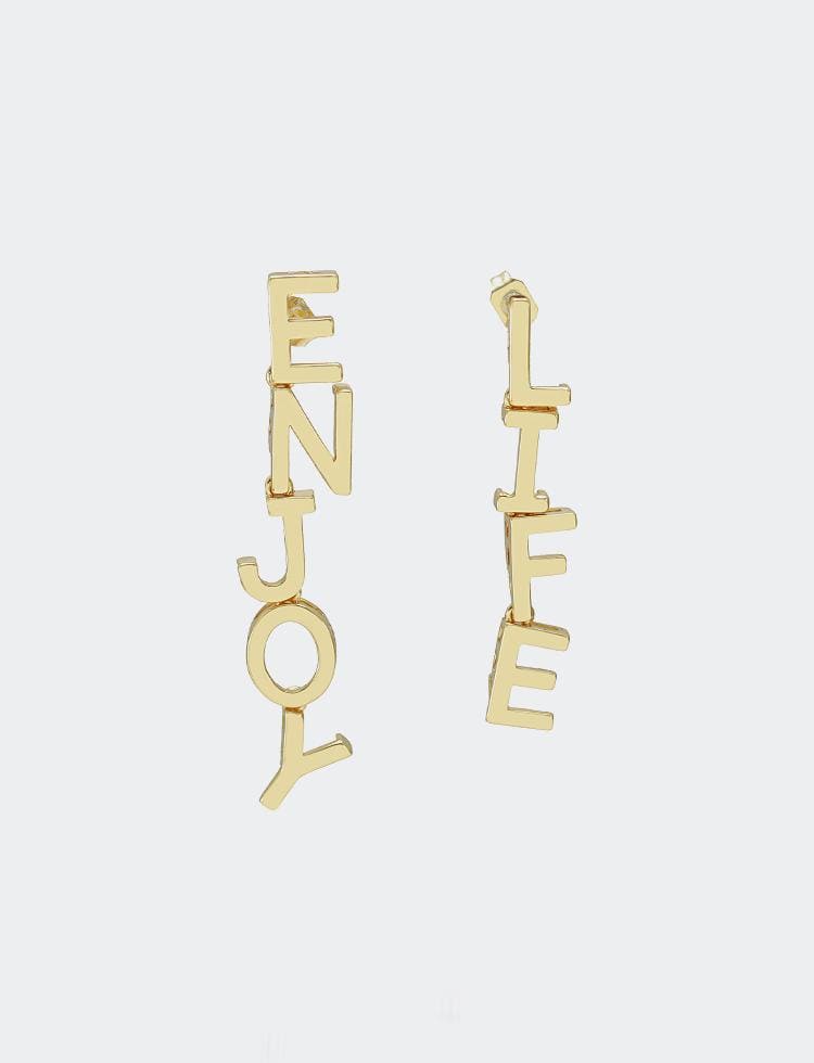 Brinco Iniciais A a Z liso XYEJ100464 VENDIDO SEPARADAMENTE