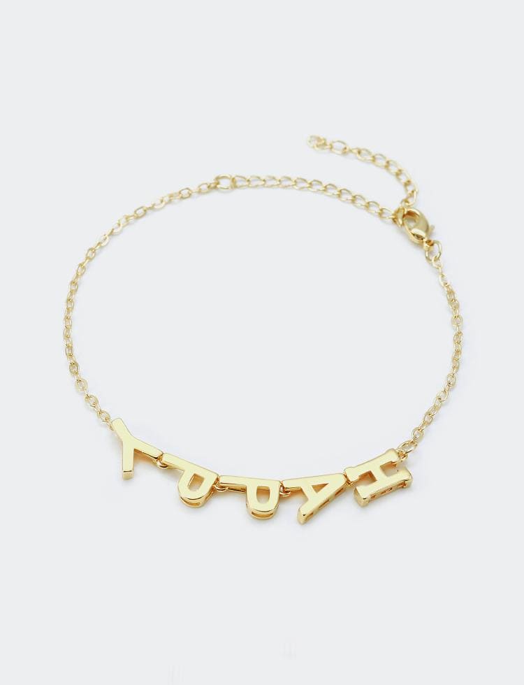 Brinco Iniciais A a Z liso XYEJ100464 VENDIDO SEPARADAMENTE