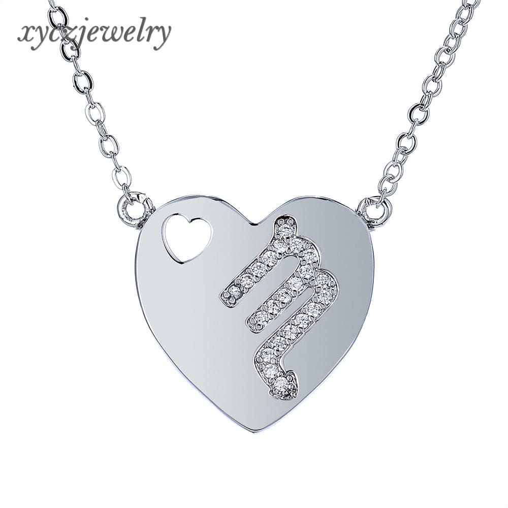 DESC- Colar coração signo - Escorpião XYN100300