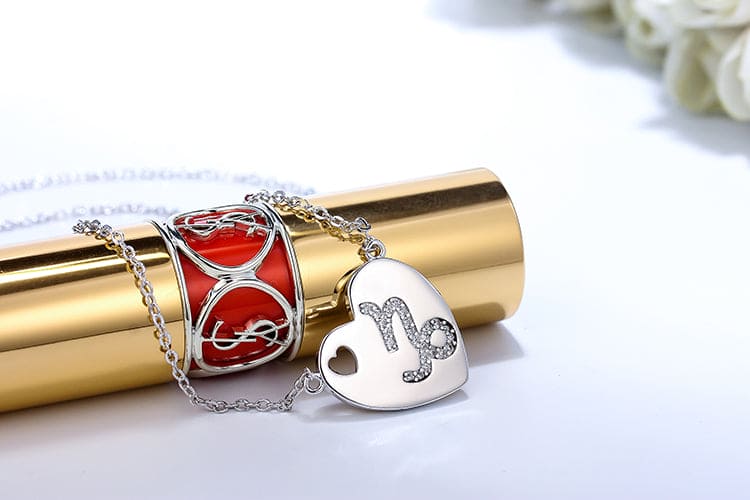 DESC-Colar coração signo - Capricórnio XYN100302