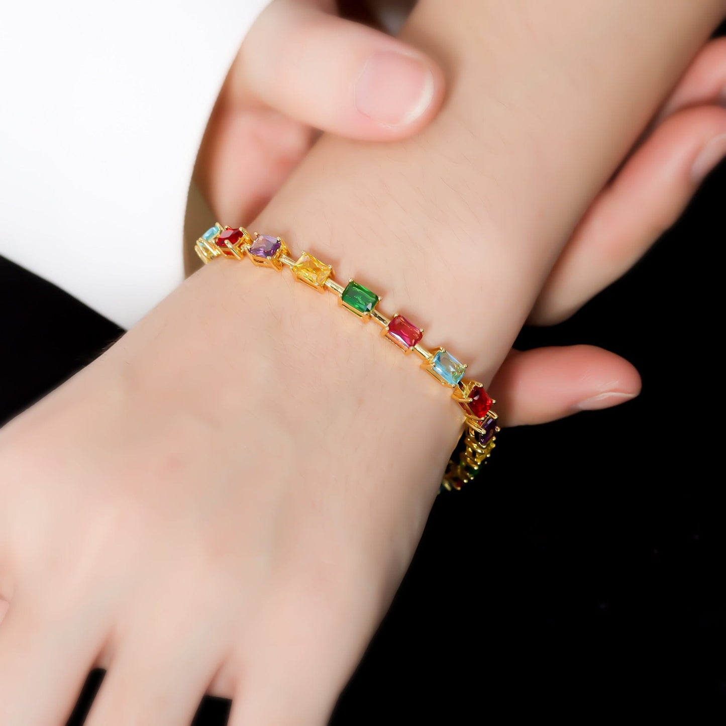 Pulseira Delicada Zirconia Colorido XYH100659