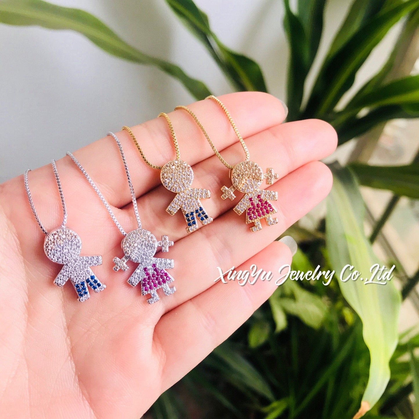 Colar Menina cravejado XYP101296