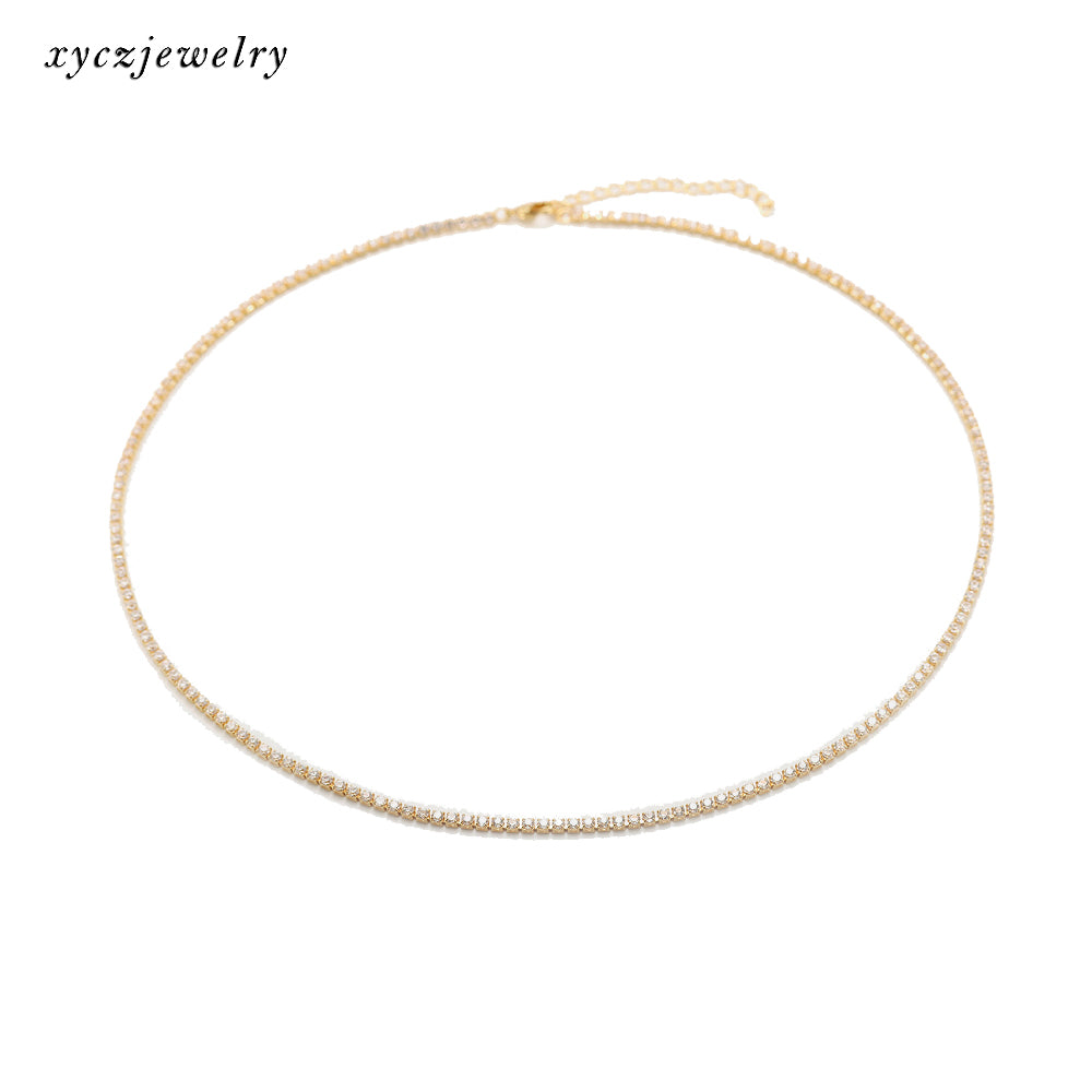 Riviera 2mm CZ stone chain -DIY Chain 米链 VENDIDO SEPARADAMENTE