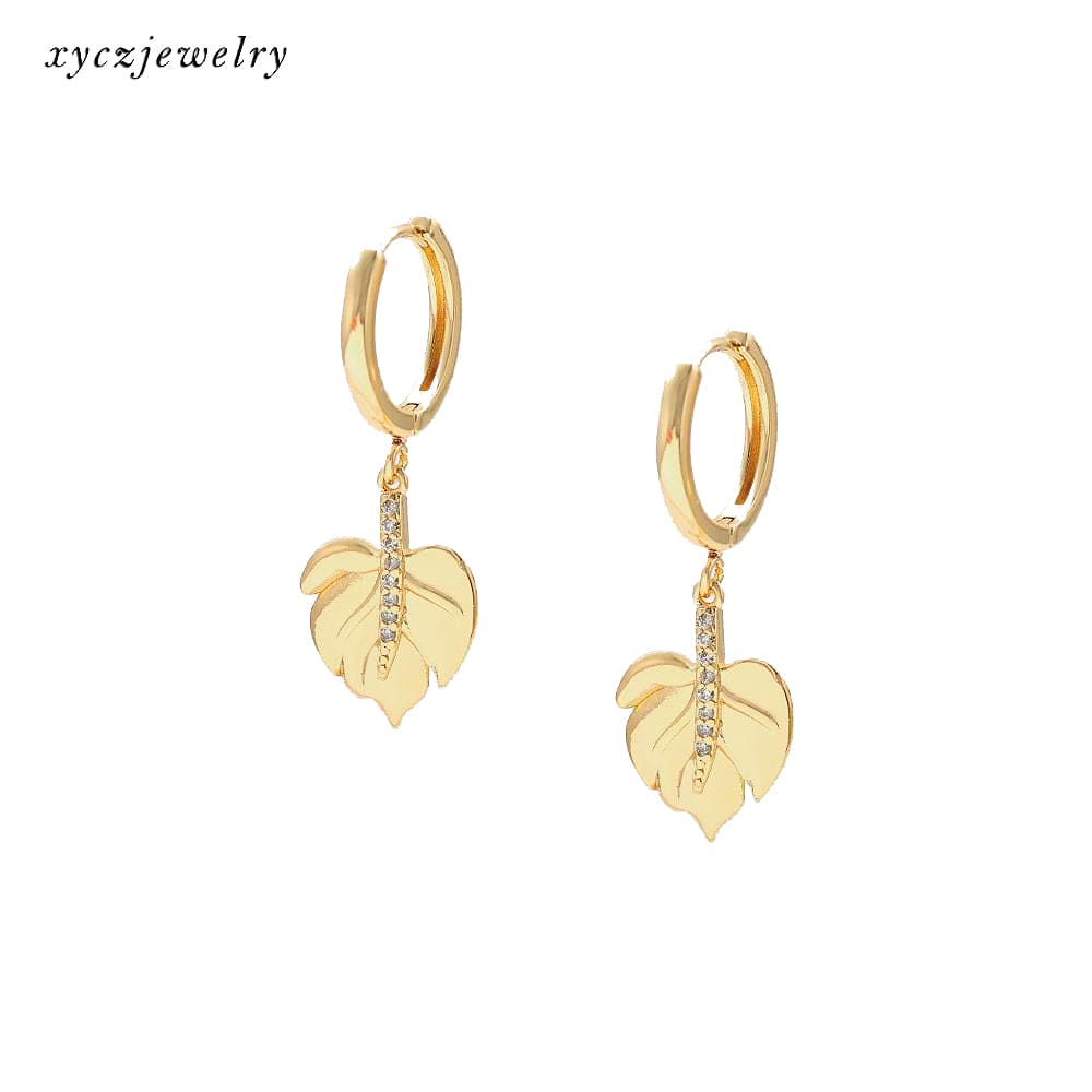 Brinco Argolinha Folha XYE103496