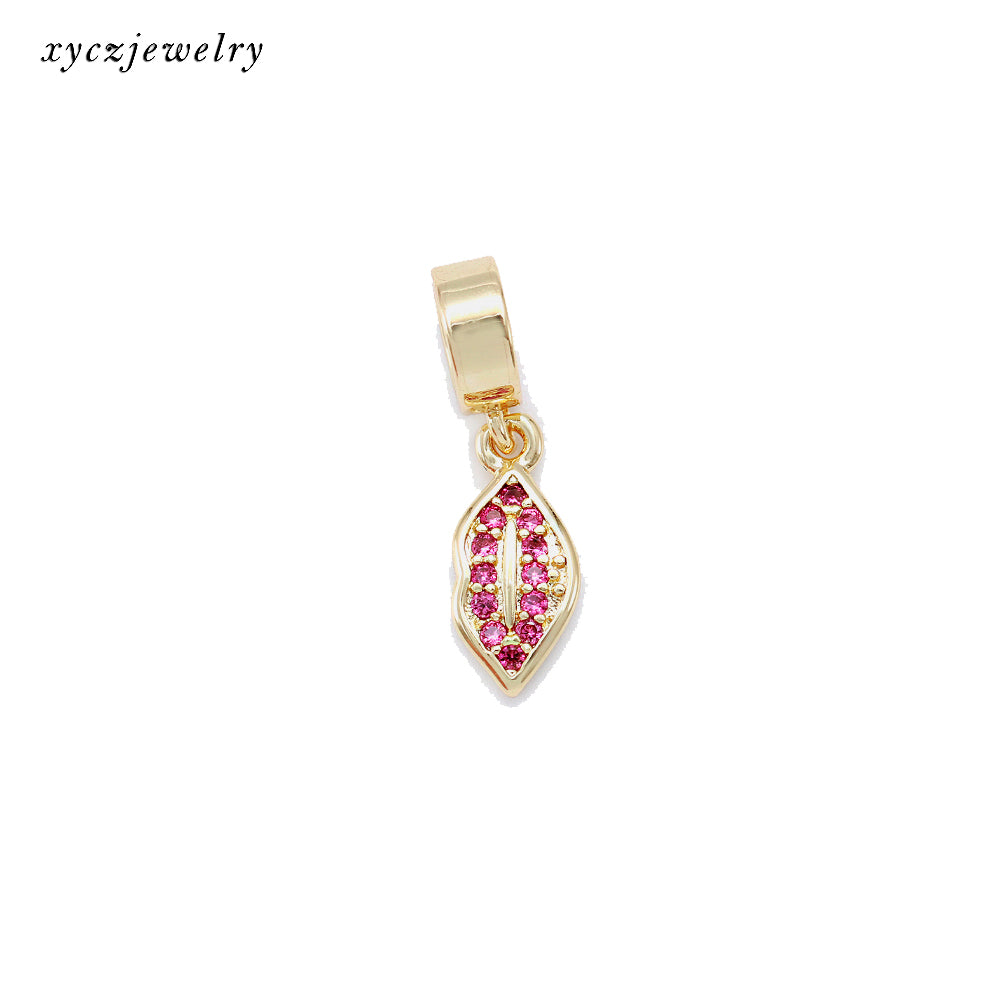 Berloque/Pingente Boca XYPJ100367 DIY 配件 VENDIDO SEPARADAMENTE