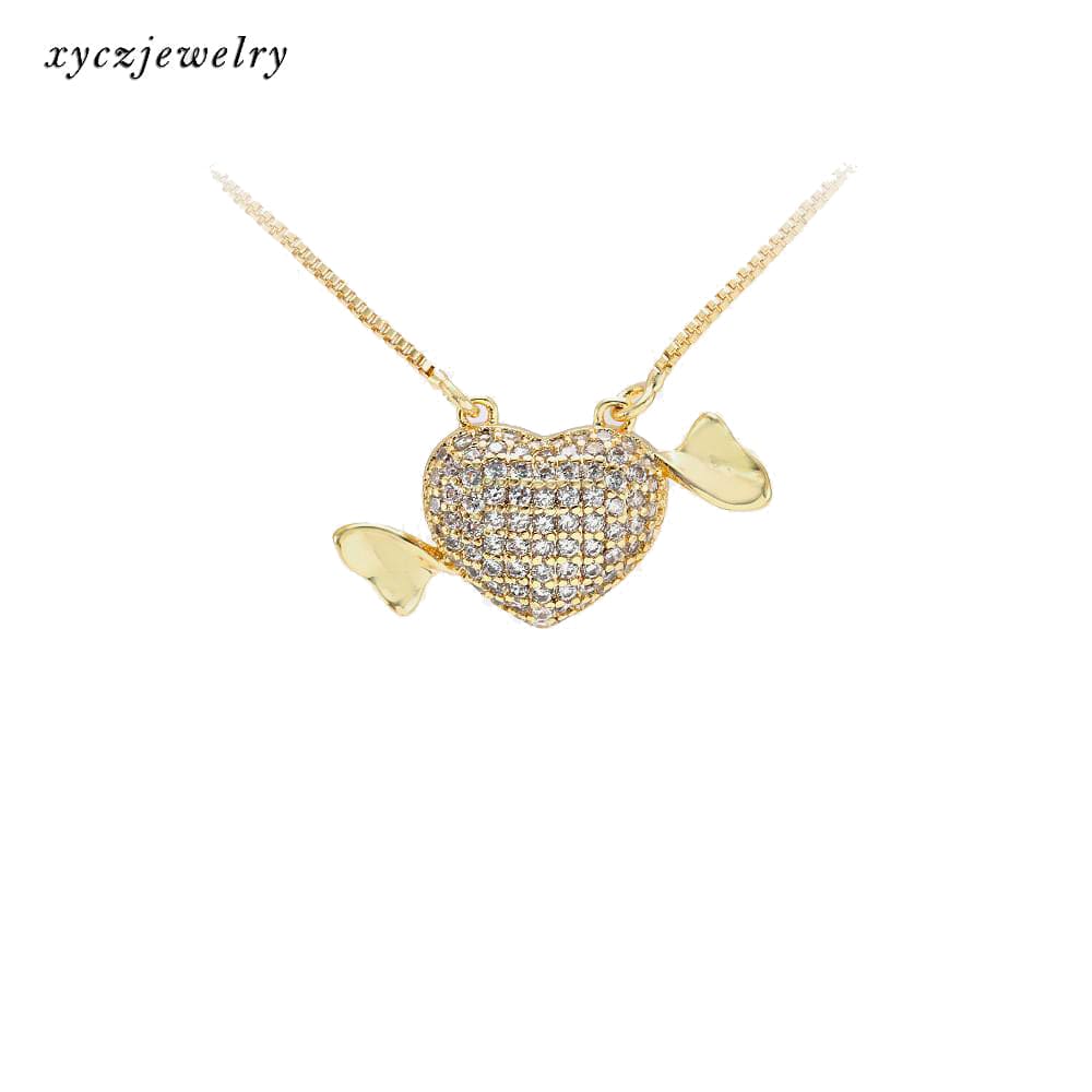 Colar Coração Alado XYS100948 VENDIDO SEPARADAMENTE