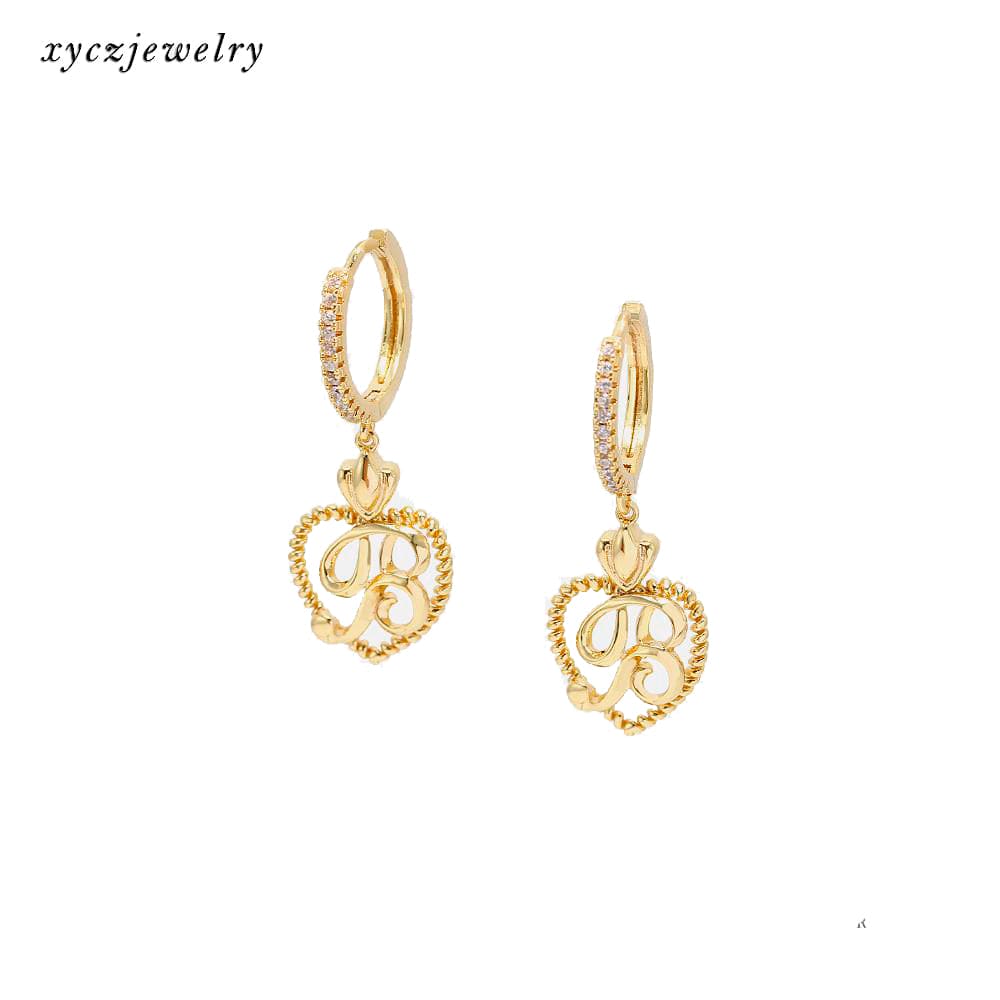 DESC - Brinco Letra Coração XYE102970